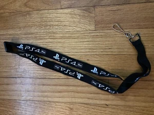 PlayStation 4 PS4 Pro Black Promotional Lanyard - Convention Promo Chain - Picture 1 of 1