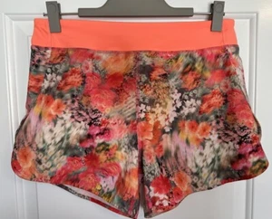 Athleta Girl Girls Run The World 3" Shorts- Size XXL 16 - Blurred Floral - Lined - Picture 1 of 11