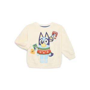 Bluey Toddler Boys Holiday Crewneck Sweatshirt 12M - Picture 1 of 5
