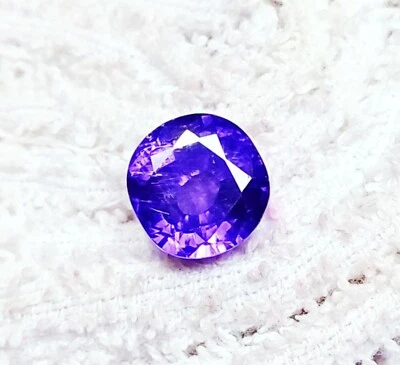 13.75 Ct Violet Amethyst Certified Oval Shape Loose Gemstone With Free Gift - Image 1 of 4
