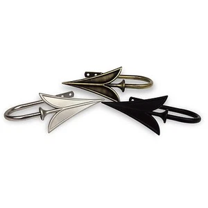 Head Curtain Holdback Drapery Tieback Hooks (Set of 2) - 3 colors - Picture 1 of 7