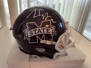 MISSISSIPPI STATE BULLDOGS WILL ROGERS SIGNED RIDDELL MINI HELMET! JSA COA - Picture 1 of 4