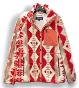 NWT Pendleton Mango Los Lunas Full Snap/Zip Aztec Teddy Jacket Sz Med - Picture 1 of 3