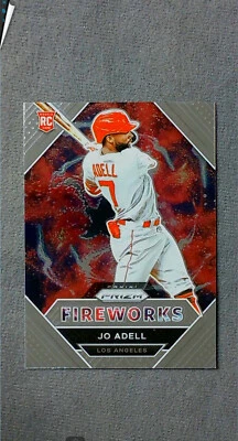 2021 Panini Prizm Fireworks #FW9 Jo Adell Angels - Image 1 of 2
