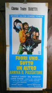 ORIGINAL ITALIENISCHES FILMPLAKAT SPIELZETTEL Heiliger Gott, hier kommt der Passatore! - Bild 1 von 2