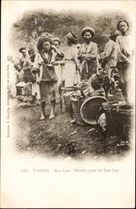 c.1902 Tonkin Vietnam Indo-China, Walk near Bac-Lac; Unused Postcard Near Mint - Bild 1 von 2