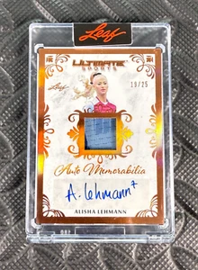 Alisha Lehmann 2024 Leaf Ultimate Sports Encased Bronze /25 Auto Memorabilia - Picture 1 of 2