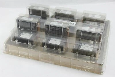 NEW PACK OF 6 IBM x3300 M4 Type 7382 CPU Heatsink Server 00W2293 00D9085 - Image 1 of 3