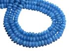 30pc - Perles de Pierre - Jade Rondelles 5x3mm Bleu Roi Azur Mat Givré - 8741140