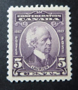 CANADA STAMPS MINT #144 1927 "FATHERS OF CONFEDERATION-LAURIER" SINGLE #2 - Picture 1 of 2