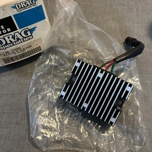 DRAG SPECIALTIES Voltage Regulator Black Harley-Davidson 78-81 XL, CH, CR #H0478 - Foto 1 di 5