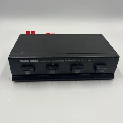 Radio Shack 4 Way High Power Stereo Speaker Selector Switch Control Center VTG - Image 1 of 4