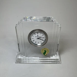 Waterford Crystal Metropolitan Desk or Mantle Clock 6" Made In Ireland - Picture 1 of 7