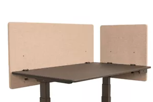 Offex Library, Office DeskMounted Partition Divider 2Piece Desktop Privacy Panel - Picture 1 of 15