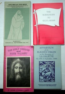 Lot 4 Catholic 1950-70 homily HOLY SHROUD~ONE BREAD/BODY~APPARITION~SECULARISM - Picture 1 of 7
