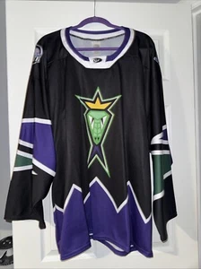 Jacksonville Icemen Lizard King Night Replica Jersey -XL-Rare Throwback! (Black) - Picture 1 of 6