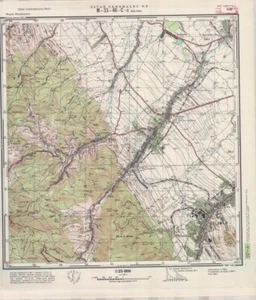 Mapa topográfico vintage 1957 del Estado Mayor polaco - BIELAWA 1:25 000 - Imagen 1 de 5