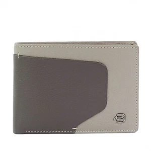 Piquadro Akron Portamonete Con Rfid-Blocker Grigio - Picture 1 of 5