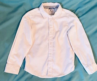 Jacadi мальчиков белый пуговицах платье рубашка размер 4 Бесплатная доставка - Изображение 1 из 4