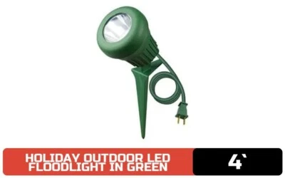 Proyector LED para exteriores Holiday Time, verde, 4' Foto 1 de 4