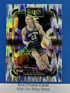 2024 #23 Marine Johannes Panini Select WNBA Concourse Silver Flash Prizm Liberty - Bild 1 von 2