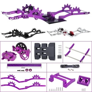 LCG Chassis Rails Gearbox CMS Servo Mounts Bumper For 1/10 RC Crawler SCX10 DIY - Picture 1 of 62