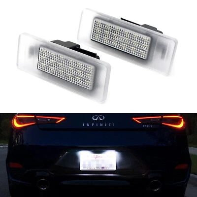 Luces LED de matrícula OE-Fit para Infiniti Q50 Q60 QX30 QX50, Nissan GT-R, etc. Foto 1 de 4