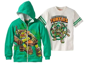Teenage Mutant Ninja Turtles Big Boys' T-Shirt & Full Zip Hoodie Set XL18-20 NWT - Picture 1 of 1