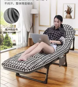 Portable Recliner Bedding Single Mattress Folding Bed Foldable Camping Mat 200cm - Picture 1 of 8