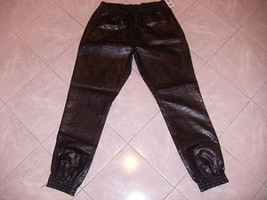 SOUTH POLE COLLECTION SHINY SWEATS BLACK FAUX GATOR STYLE NWT XL HIGH QUALITY - Picture 1 of 6