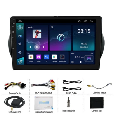 10.1'' 4+32G Stereo Radio GPS Navi For Fiat Fiorino Peugeot Bipper 08-17 Carplay - Image 1 of 4