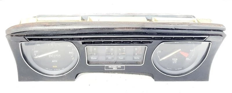 Medidor cluster velocímetro vidro rachado tem desgaste fabricante de equipamento original 1976 1980 Jaguar XJS - Imagem 1 de 4