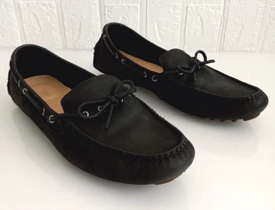 Authentic Cole Haan Air Garnet  Women's 8.5B  Black  Nubuck Driver Loafer Shoes - Image 1 of 4