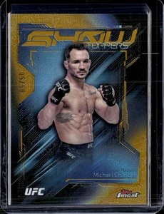 2025 Topps Finest UFC #SS-16 Michael Chandler Show Stoppers Gold Refractor 9/50 - Picture 1 of 2