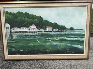 Roy N. Harris '89 Jamaica W.I. Signed Oil Painting - Picture 1 of 7