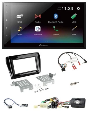 Pioneer USB Bluetooth DAB 2DIN Lenkrad Autoradio für Suzuki Swift ab 18 Klavierl - Bild 1 von 4
