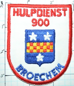 BELGIUM. VILLAGE OF BROECHEM HULPDIENST 900 EMERGENCY SERVICE FIRE RESCUE PATCH - Bild 1 von 1