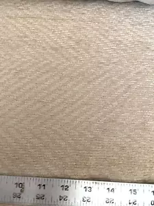 Tela de tapicería de chenilla Chevron beige claro por yarda (RK11-R434) - Imagen 1 de 3