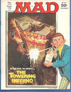 Mad Magazine #177 | Sept 1975 | VF+ Condition | Sharp Corners | Vintage Satire - Picture 1 of 2