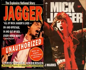 Lot of 2 PB JAGGER Unauthorized Christopher Andersen Mick's Photos & J Marks - Picture 1 of 4