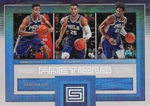 2017 18 PANINI STATUS FACTIONS BEN SIMMONS FULTZ EMBIID ROOKIE #19 76ERS CARD - Picture 1 of 5