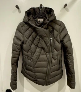 Helmut Lang Hooded Down Puff jacket In Military Green, Size Small - Picture 1 of 6