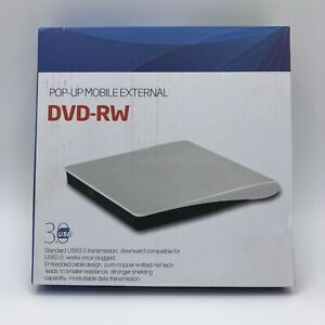 Pop-Up Mobile External DVD-RW USB 3.0 Transmission