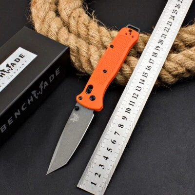 Axis Orange 537 Nylon Fiberglass Handle Tanto Blade Tactical Folding Knife Tanto - Image 1 of 4