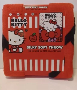 Hello Kitty Throw Blanket 40" x 50" Silky Super Soft - NEW - Picture 1 of 2
