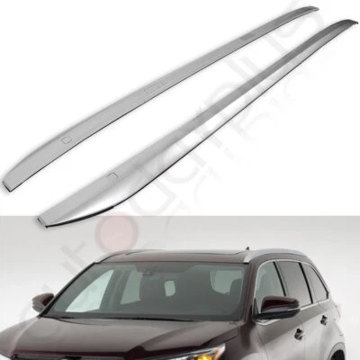 Luggage Roof Rack For Toyota Highlander 2014-2018 Aluminum Rails Bars Set Cargo — 第 1/4 张图片