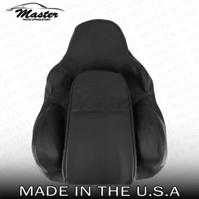 Cubierta de asiento de cuero negra superior delantera del lado del conductor para Volkswagen R32 2003 2004 Foto 1 de 4