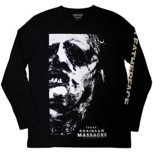 The Texas Chainsaw Massacre 'Leather Face' (Schwarz) Langarm-Shirt - OFFIZIELL! - Bild 1 von 2