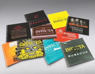 Original INVICTA Watch Sticker 10-Pack Vinyl Decals Pro Diver Reserve SubAqua - Image 1 of 4