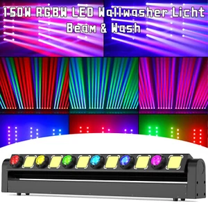 6+6 Beam LED 150W Moving Head Wall Washer Licht RGBW Bühnenlicht Bar DMX Party - Bild 1 von 12